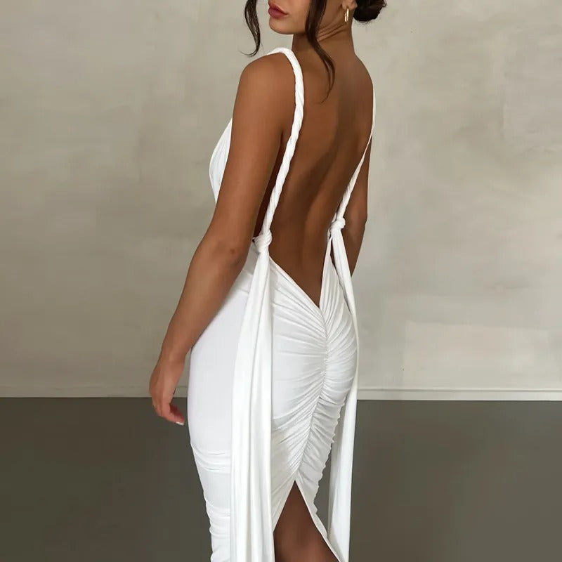 Malia™ - Open V Maxi Dress