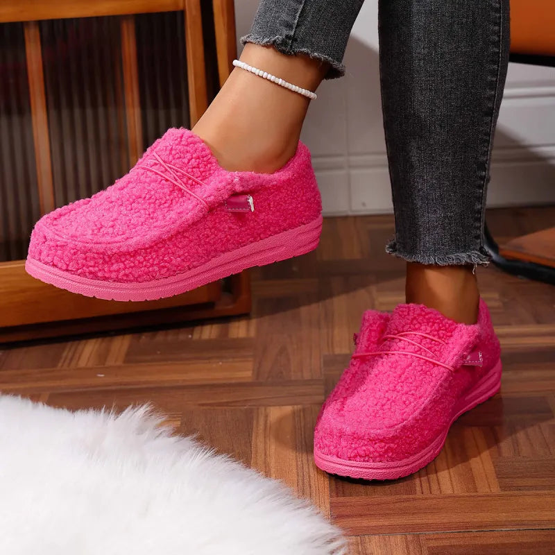 Nina | Warm Teddy Slippers