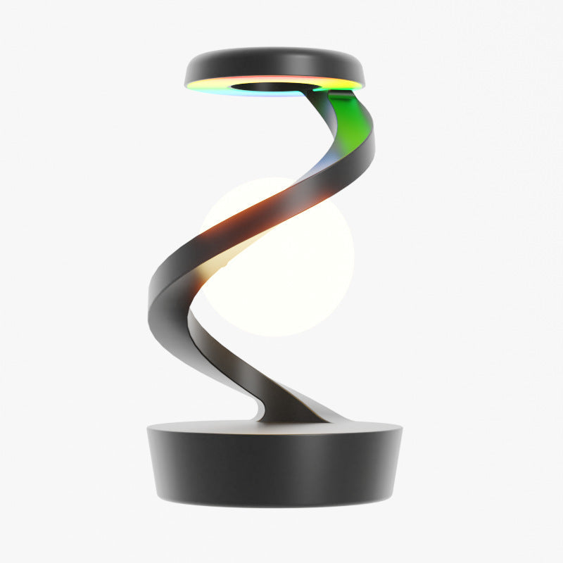 Desk Lamp, Rotating Moon with Phone Wireless Charging