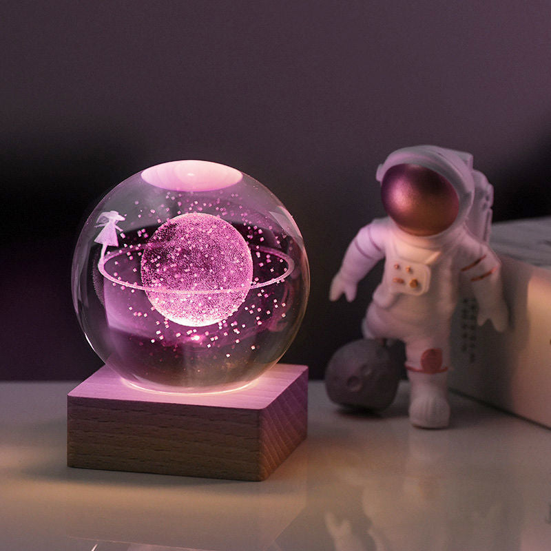 Galaxy Crystal Sphere™ | 3D Galaxy LED Night Lamp 