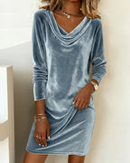 Naris™ | Soft Velvet Dress