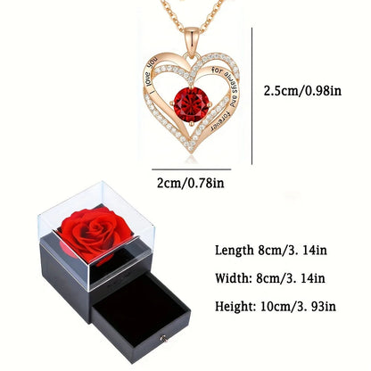 HeartLove™ | Ruby Necklace | Present box