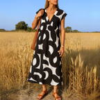 Topfitters™ | Graphic V-neck dress
