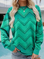 EVA – GEOMETRISCHES KASCHMIR-SWEATSHIRT