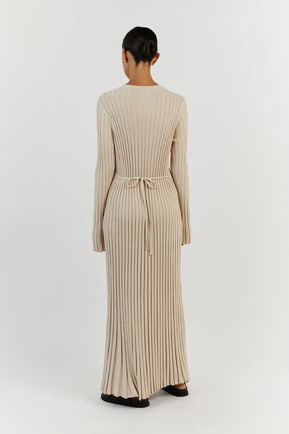 Louia™ | Knitted Dress with Long Sleeves