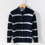Luc – Lässiger Pullover mit halbem Reißverschluss
