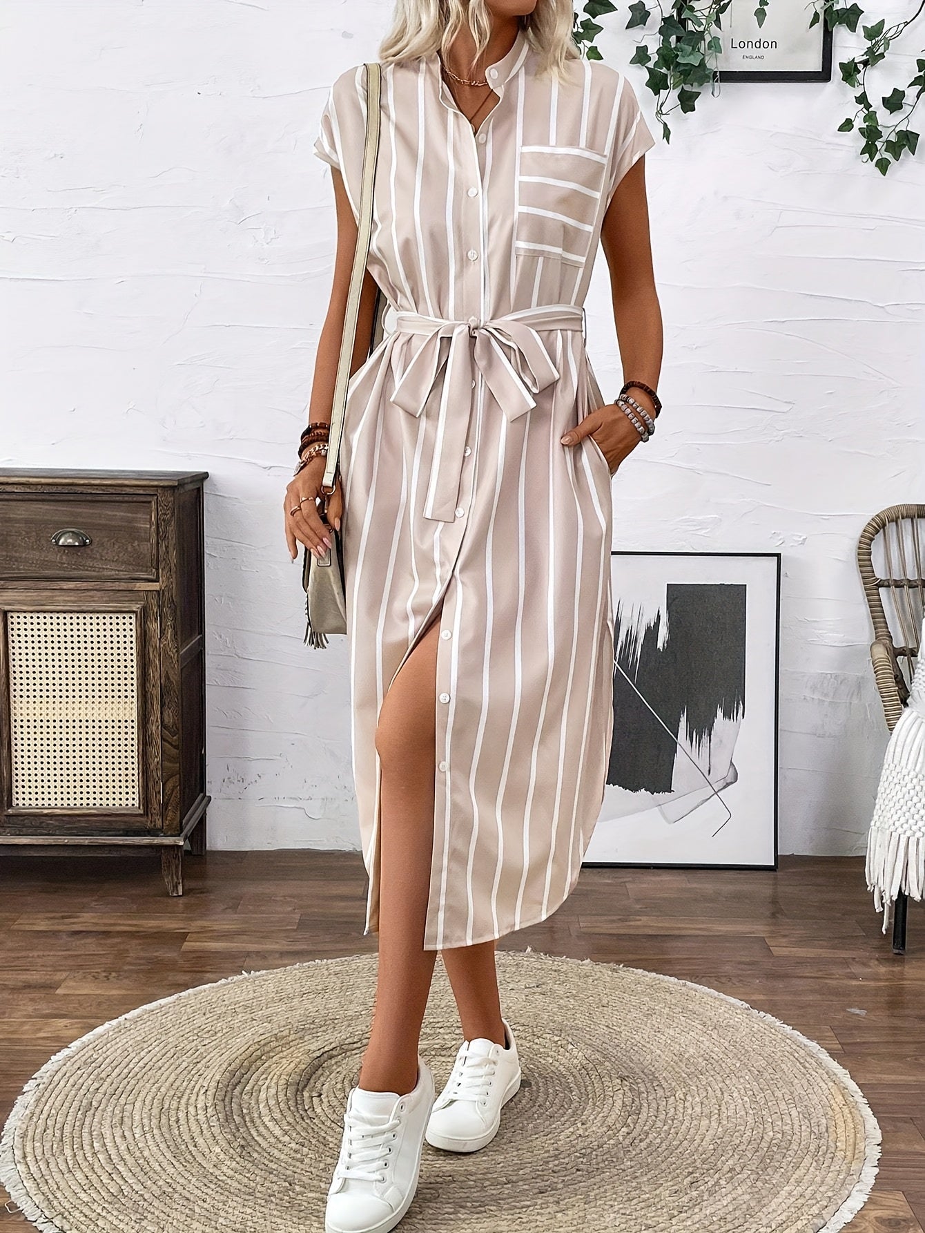 Sophie | Pinstripe Dress