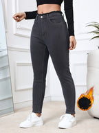 Lauren | Gefütterte Röhrenjeans für den Winter