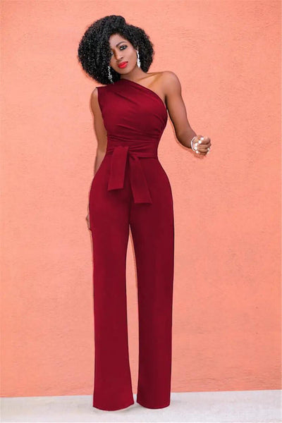 FELINE | Luxe One-Shoulder Jumpsuit