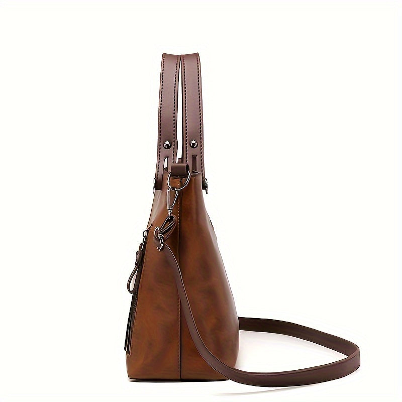 Vintage Style Large Capacity Tote Bag