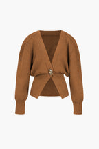 Florentina | Elegante Pullunderweste mit goldenem Knopf