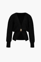 Florentina | Elegante Pullunderweste mit goldenem Knopf