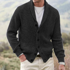 Noah | Men's vest with shawl collar and wool blend button closure 
