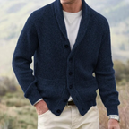 Noah | Men's vest with shawl collar and wool blend button closure 