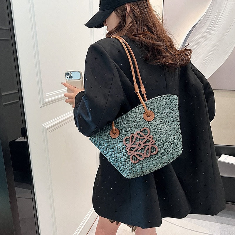 Capri | Straw Beach Bag