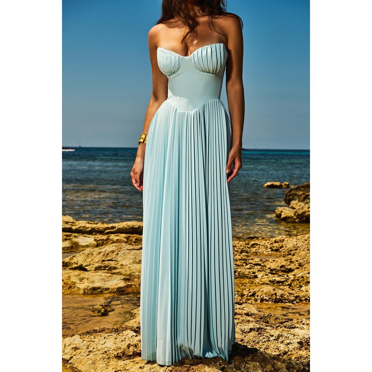 Liana™ | Maxi dress with corset 