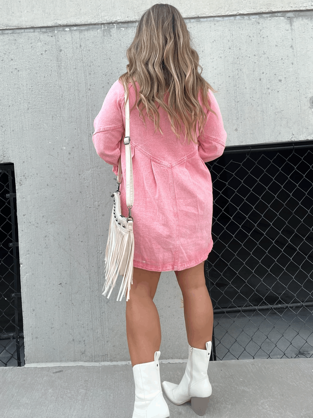 Ariel™ | Denim Jurk met Pofmouwen