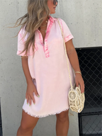 Coletta™ - Gewassen Overhemdjurk