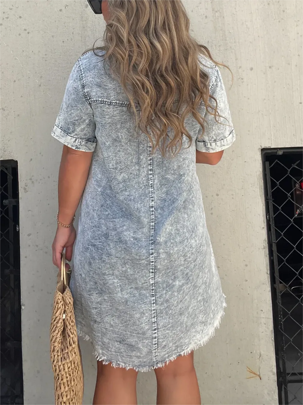 Coletta™ - Washed Shirt Dress 