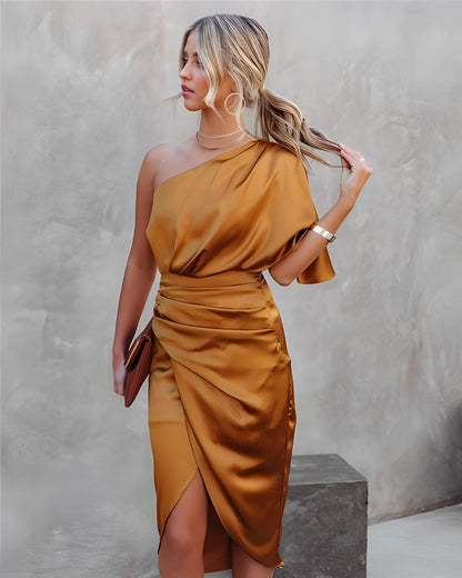 Alicia™ | Elegant silk party dress 