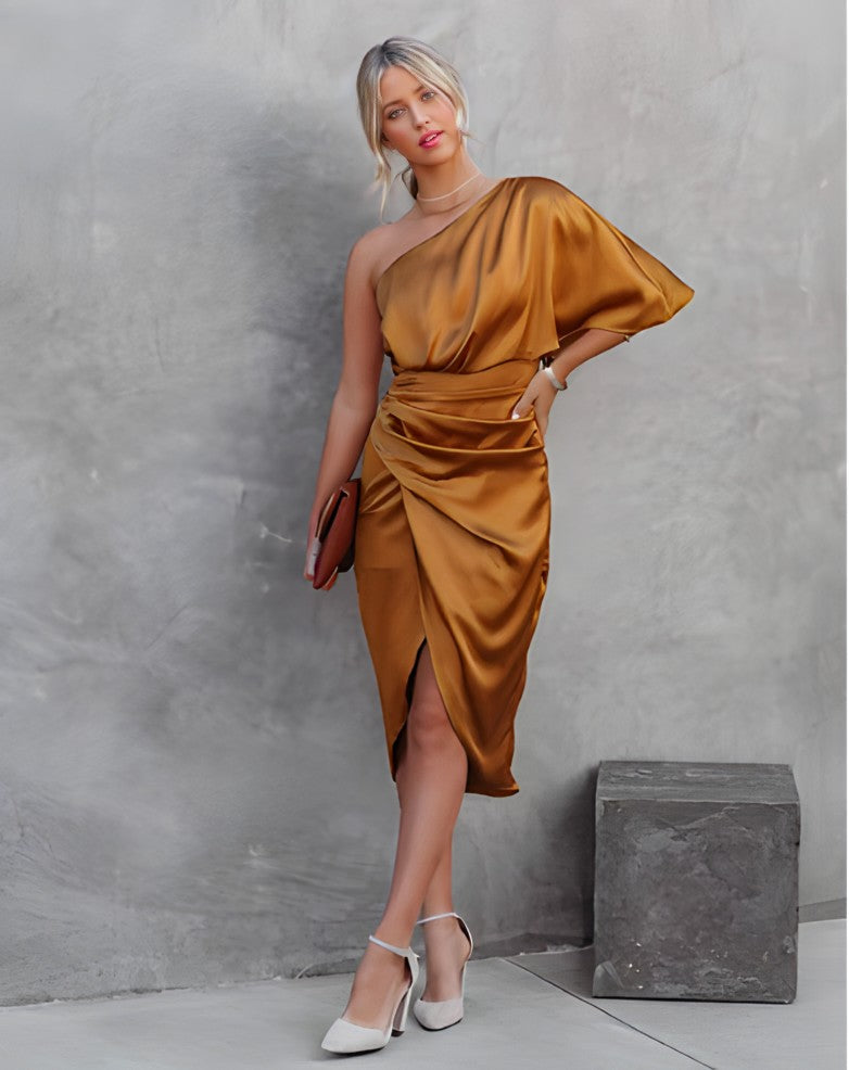 Alicia™ | Elegant silk party dress 