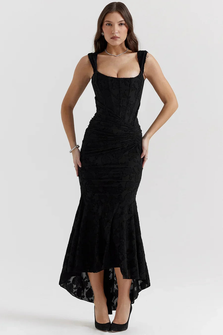 Casandra Lace Maxi-jurk