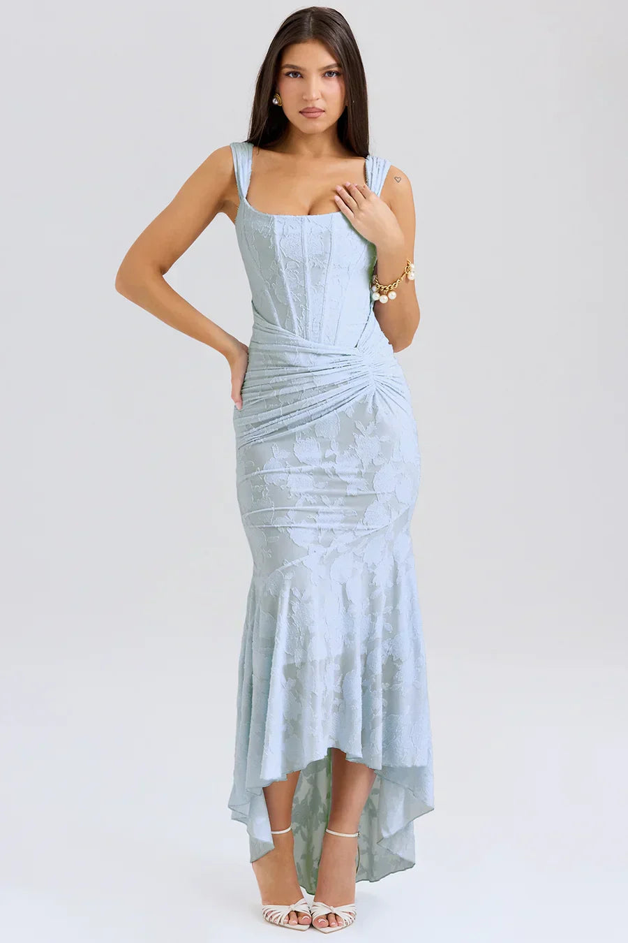 Casandra Lace Maxi-jurk