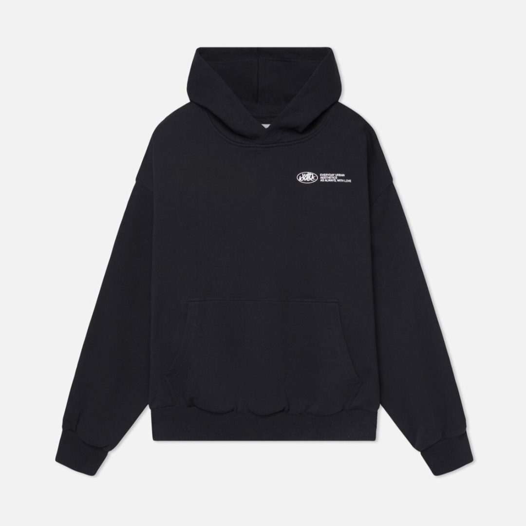 Mit Liebe | Oversize-Hoodie mit auffälligem Rückendruck