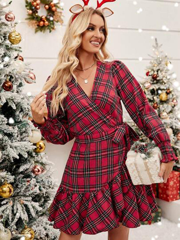 Paris - Christmas Wrap Dress