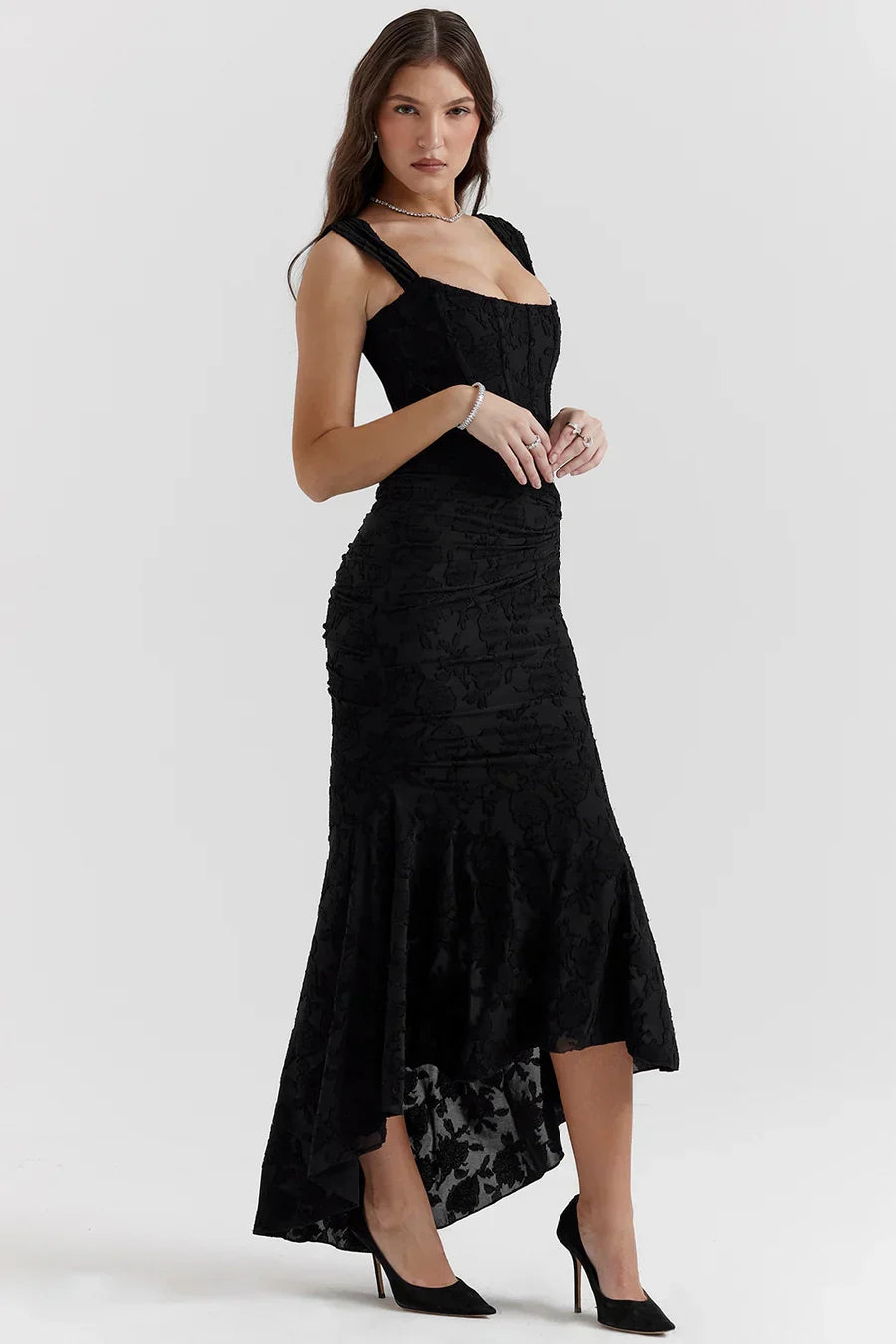 Casandra Lace Maxi-jurk
