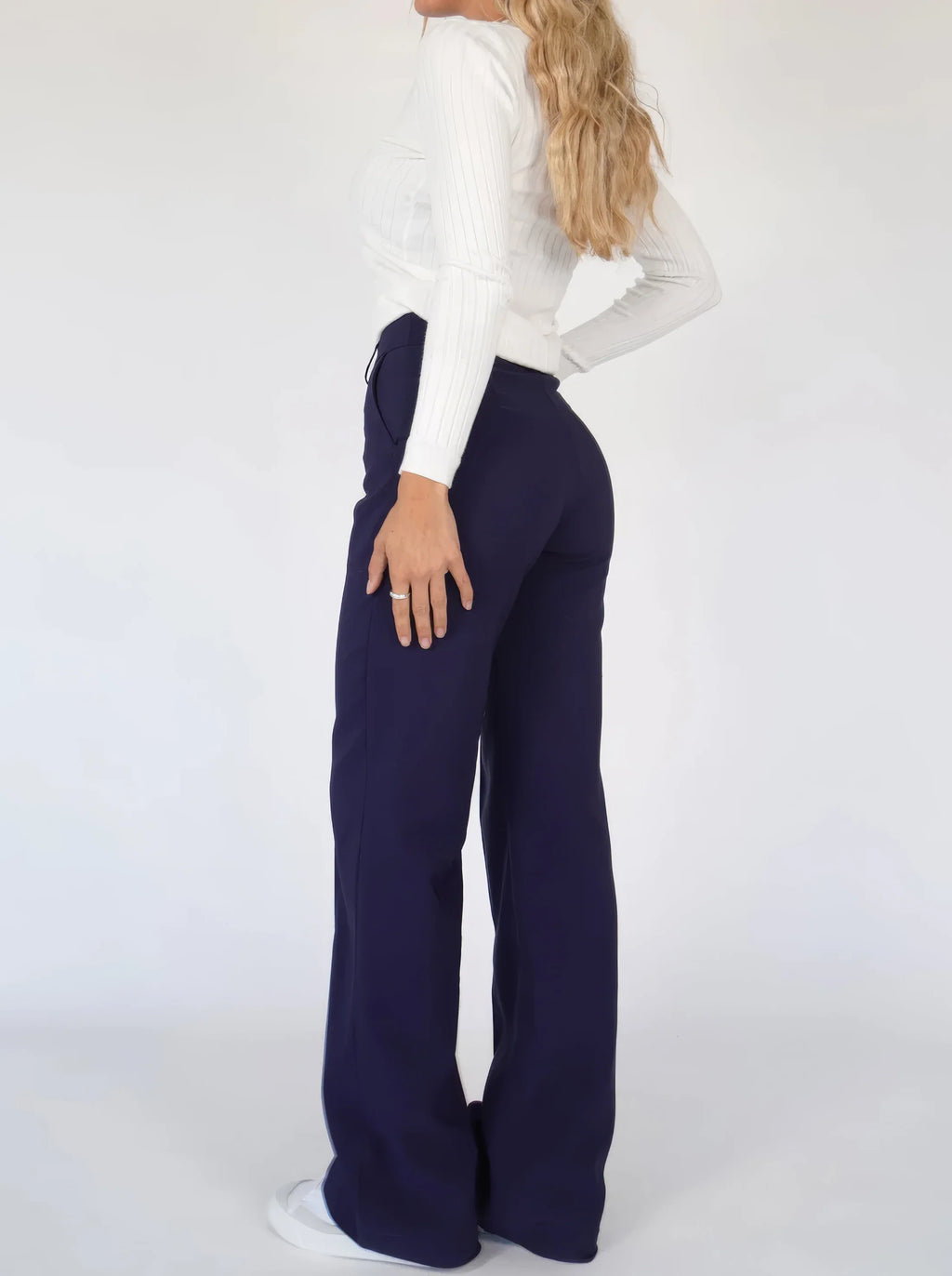 Luna | Wide Leg Trousers with High Waist Fit
