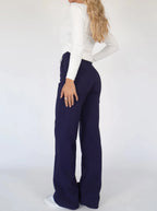 Luna | Wide Leg Trousers with High Waist Fit
