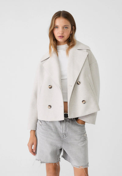 Alaia | Korte Dubbelgeknopte Jas