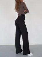 Luna | Wide Leg Trousers with High Waist Fit