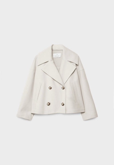 Alaia | Korte Dubbelgeknopte Jas