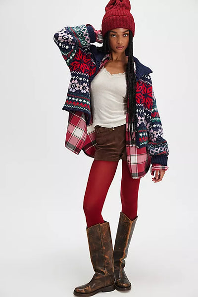 Norvaya | Gebreide Fair Isle Trui met Retro Noors Patroon