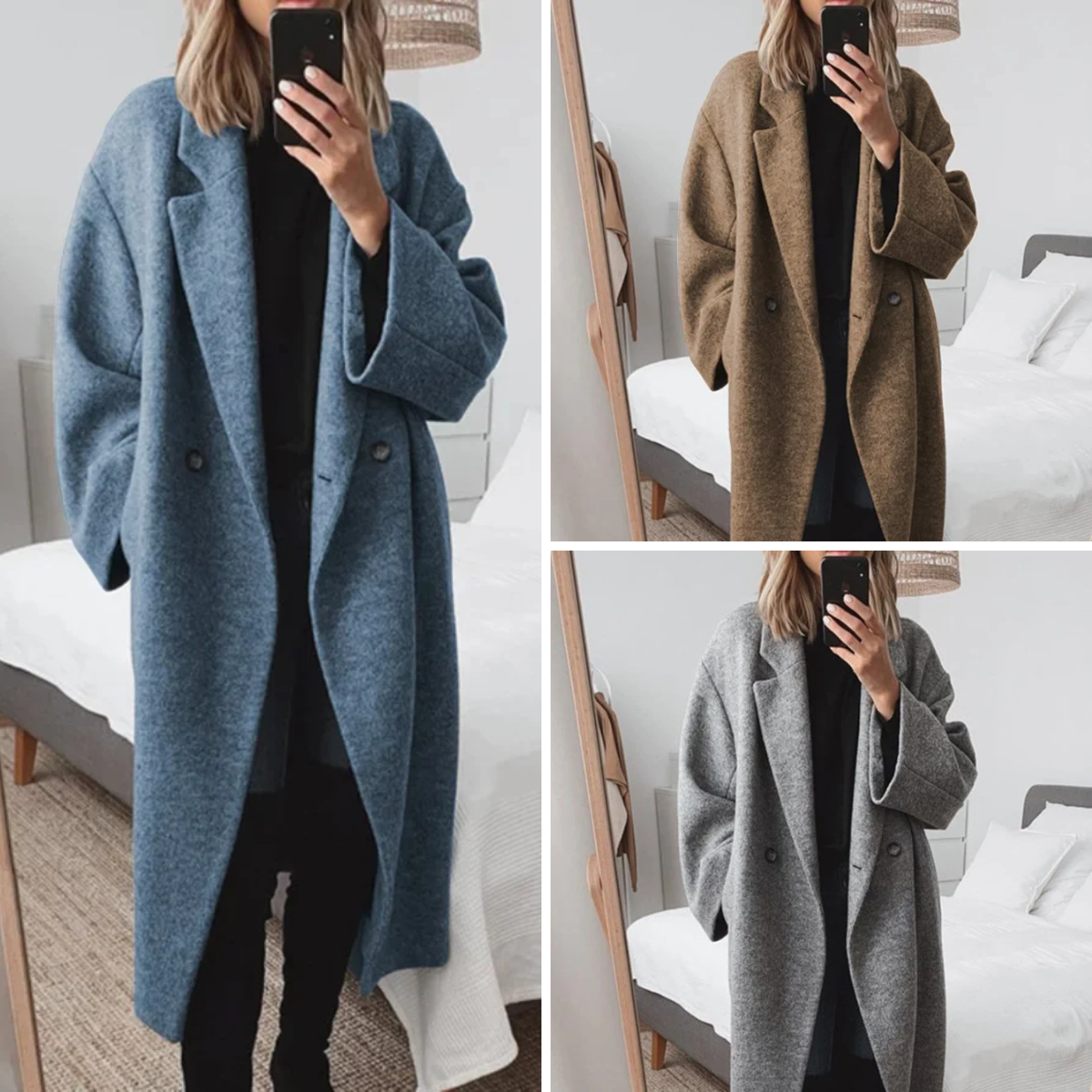 Alida | Warmer langer Mantel