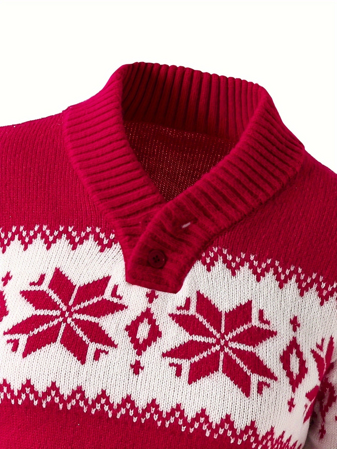 Jasper | Gemütlicher, gestrickter Weihnachtspullover mit festlichem Muster 