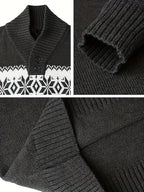 Jasper | Gemütlicher, gestrickter Weihnachtspullover mit festlichem Muster 