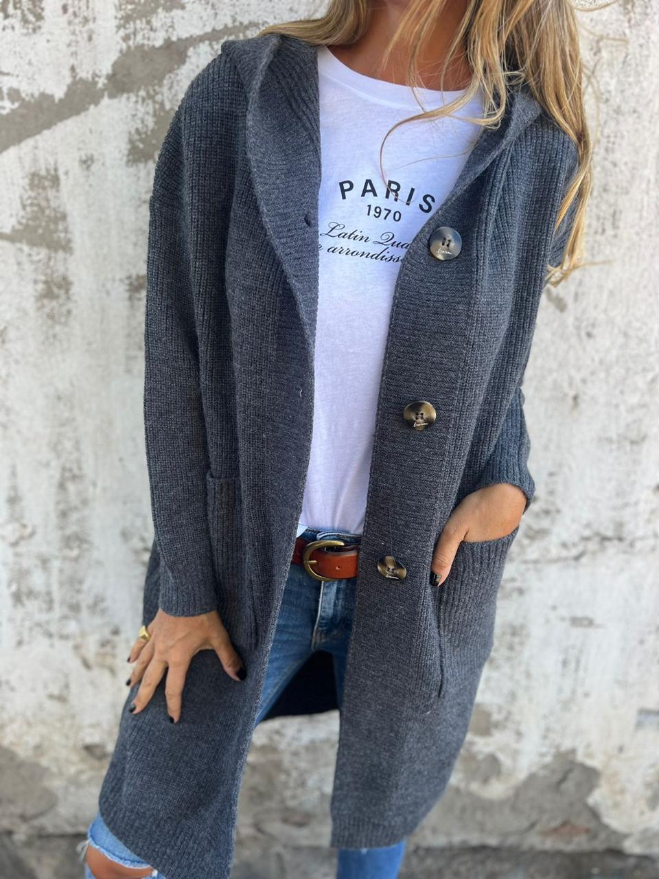 Ursule™ - Elegant long knitted cardigan