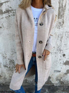 Ursule™ - Elegant lang gebreid vest