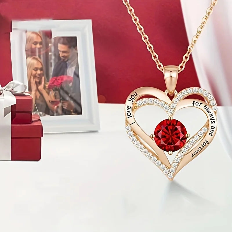 HeartLove™ | Ruby Necklace | Present box