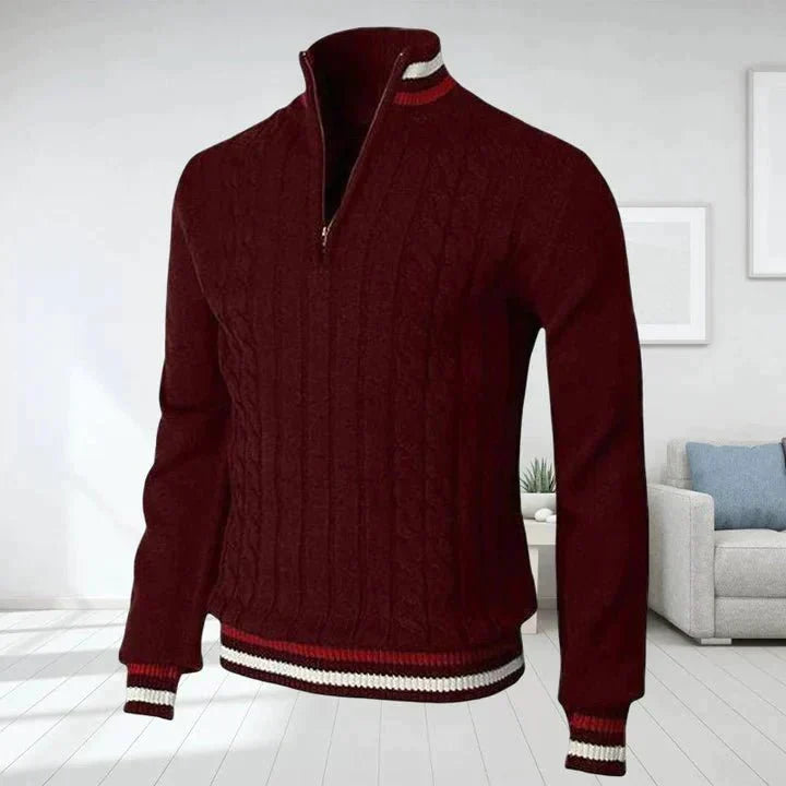 Peterson™ | Gestrickter Rollkragenpullover Herbst