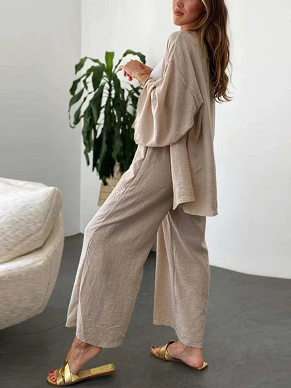Paloma™ – Leinenset und Hose mit weitem Bein