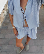 Laryn™ - Casual Set Ruitmotief