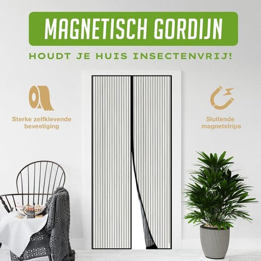 Magnetischer Fliegenvorhang – 210 x 90 cm – Fliegenvorhang mit Magneten