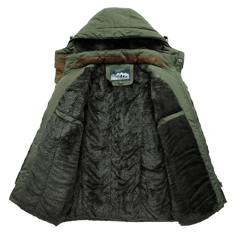 Bjorn | Warme Heren Fleece Winterjas Van Premium Wolmix