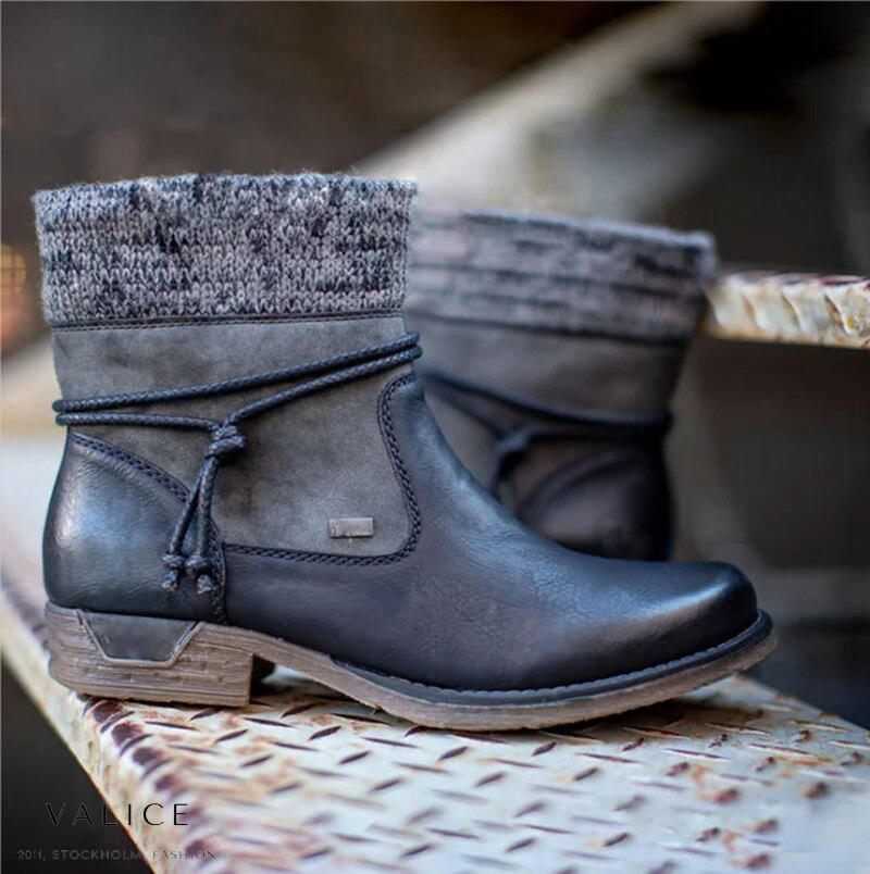 LYNDSAY™ – Vegane Lederstiefel 