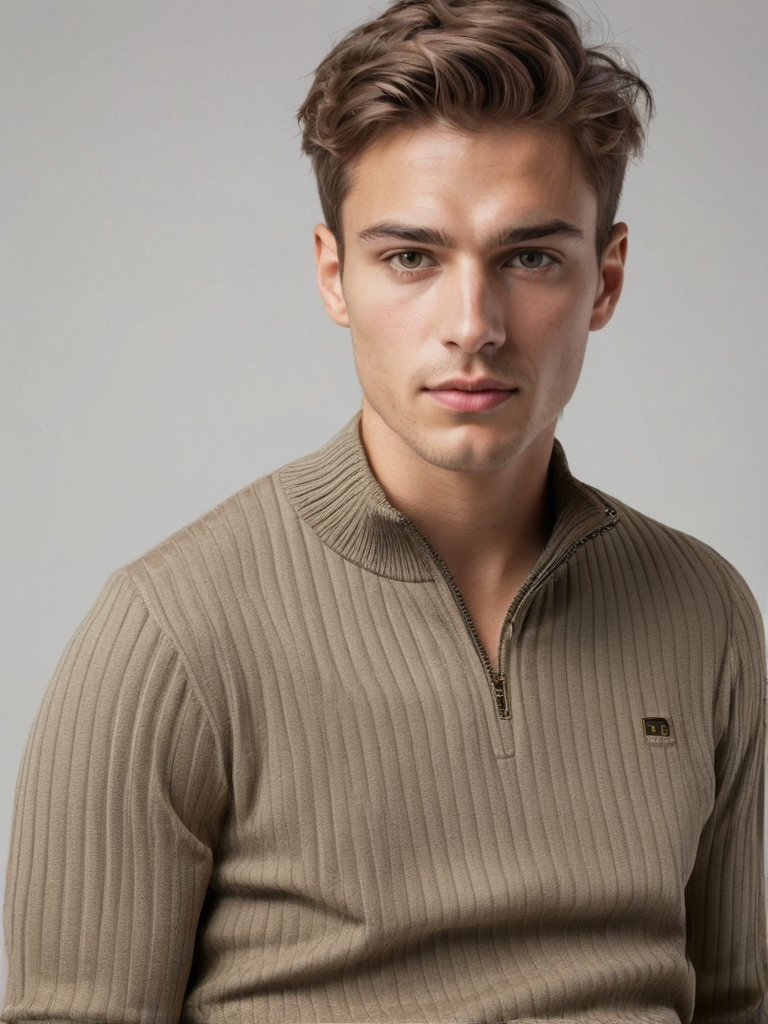 Max | Strickpullover mit Reißverschluss