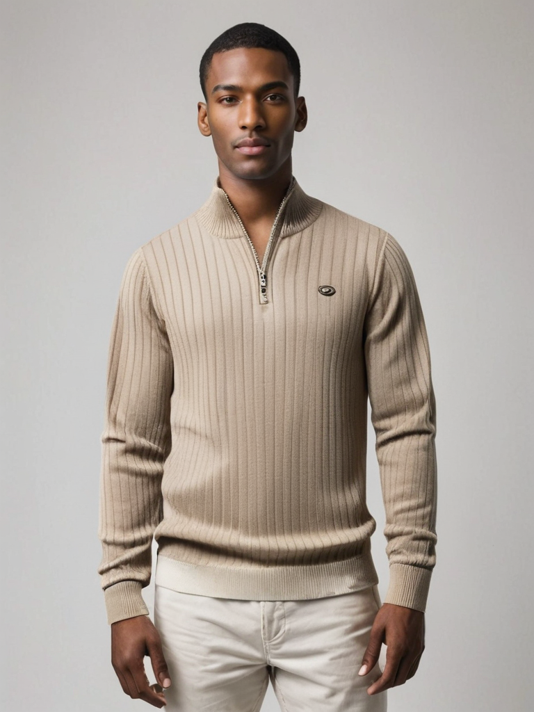 Max | Strickpullover mit Reißverschluss